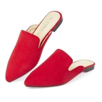 MUSSHOE Naiste sussid Madalad Mugavad Terava ninaga Naiste sussid 8.5 red