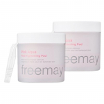Freemay Pink Aqua Pore Tightening Toner Pads &ndash; 70 Pads x 2 | Korean Pore Care & Exfoliating Facial Pads for Oily Skin, Hydrating & Soothing 70 Pads x 2