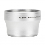 40,5 MM 2X Must Alumiiniumsulamist Suurendus Lisal&auml;&auml;ts K&otilde;ikidele 40,5 MM Ava L&auml;bim&otilde;&otilde;duga Kaameratele