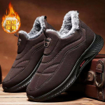 Talvised lahtised puuvillased kingad meeste sametvoodriga paksustatud sportlikud vabaaja soojad mugavad &uuml;mara ninaga kingad vana Pekingi riidest puuvillased kingad 44