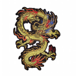 Aplikatsiooniga tikandid Dragon Plaastrid r&otilde;ivaste Mantli triikimine kleebise &otilde;mblemisel 23cmx16cm