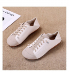 Vulcanizeeritud suvekingad naistele Harajuku pealet&otilde;mmatavad tossud Naiste laiad paeltega poolmokassiinid JK t&uuml;druku muulad tossud Uus CN 35 beež