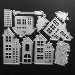 Uus disain K&auml;sit&ouml;&ouml; metallist l&otilde;ikamine stantsitud matriitsid Maja hoone Dekoratsioon V&auml;ljal&otilde;igete album paberist kaart K&auml;sit&ouml;&ouml; reljeefsed l&otilde;iked