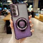 Luksuslik plaadistusega hoidik-&uuml;mbris Samsung Galaxy A55 A35 A25 A15 A16 A36 A54 A34 A14 5g jaoks, silikoonist alusega kate S25 Plus