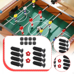 of Table Soccer Handle Replacements with Two Small Footballs Bright Red Footballs