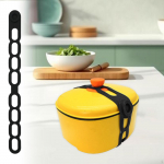 Latch Strap Lid Securing Easy to Use Convenient Reusable Silicone Tie for Casserole Dishes sinine