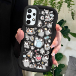 V&auml;rvitud mustriga Big Wave Edge pehmest silikoonmaterjalist Macaron telefoni&uuml;mbris, p&otilde;rutuskindel kaitsev kummist korpus Samsung Xiaomi Poco Redmi jaoks Redmi A3 roosa