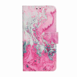 Roosa merevee mustriga p&otilde;rutuskindel kaardipesa PU nahast rahakotikott iPhone'ile, Samsungile, Huaweile, Xiaomile, Motole, Tecnole, Google'ile, Nokiale, Oppole, ZTE-le, Blackview'le.. iPhone 11