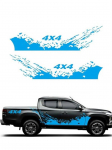 2 tk Graafiline Vin&uuml;&uuml;lkleebis Veoauto Kleebis Auto Stiil Dekoratsiooni Tarvikud Pikapile Dodge 4x4 Maastikule