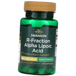 R-fraktsioon alfa-lipoehappest, R-fraktsioon alfa-lipoehape Kolmekordne tugevus 300, Swanson 30 kaps (70280054) 30caps