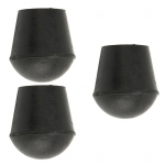 3 PCS Crutch Tips 22mm Inner Diameter Rubber Material Built in Copper Plate Walking Cane Tips for Replacement
