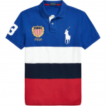 Polo Ralph Lauren V&auml;rviplokk Numbrilogo Suur Pony Logo Polo S&auml;rk Meeste Polo S&auml;rgid Sinine 710800514-001 XS