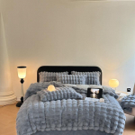 Voodi Neljaosaline S&uuml;gis- ja Talvine Flanell Kahepoolne Fliis Korallfliis Voodilina Tekikott Padjap&uuml;&uuml;r 1.8m bed