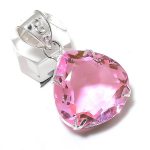 Natural Pink Kunzite Gemstone Handmade 925 Sterling Silver Pendant 1.73 v2u37