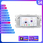 Ossuret Androidi intelligentne FM-autoraadio Ford Focus 2007 Mondeo S-max C MAX Kuga Galaxy Fiesta Transit Fusion Connect Autoradio Multimeedia Carplay jaoks S S4 8Core 4G 32G