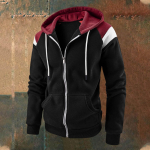 Meeste kontrastv&auml;rviline mood kapuuts Meeste vabaaja spordimantel XL