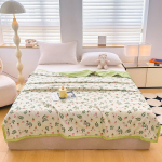 Kevadsuvi puuvillane tekk &otilde;huke tekk T&auml;iskasvanutele Laste King tekk Lapitehnikaga vooditekk Luksuslik vooditekk 200x230cm Kodukaunistus 200X230cm Thin Quilts roheline
