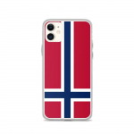 Coque iPhone &ndash; Norvege &ndash; Drapeau &ndash; Souple &ndash; Mitmev&auml;rviline &ndash; &Uuml;hilduv iPhone 11