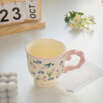 Peen K&otilde;rge Jalaga Kruus Kodu Kontor Lill Keraamiline S&uuml;nnip&auml;evakingitus Veekruus Disain Kohvikruus 301-400ml