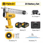MELLWIN I 82Mpa Elektriline M&auml;&auml;rep&uuml;stol K&otilde;rgsurve M&auml;&auml;rde&otilde;li Sissepritse Masin M&auml;&auml;rep&uuml;stolid Makita 18V Aku Pinni jaoks 2 Battery 1EU Plug