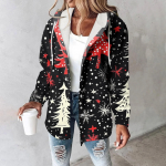 Naistele m&otilde;eldud kampsunid. Talvise soe dressipluus, n&ouml;&ouml;biga, n&ouml;&ouml;riga kapuutsiga tr&uuml;kitud jakk S