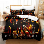 Kiss B&auml;ndi Voodipesukomplekt &Uuml;hekohaline Rockb&auml;ndi Tekikott Kahekohaline Queen King Twin Suurus Poistele T&auml;iskasvanutele Pehme Tekikoti Komplekt Kingitus 140x210cm 2pcs