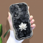 Armas koomiksimustriga kreemjas tekstuuriga korpus Lainelise servaga pehme silikoonkaanega telefoni&uuml;mbris Huawei Honor Infinix Tecno iPhone'i jaoks Honor 400 Pro