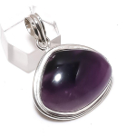 Sage Amethyst Gemstone Handmade 925 Sterling Silver Jewelry Pendant 1.62 q7d58