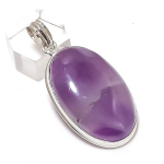 Sage Amethyst Gemstone Handmade 925 Sterling Silver Jewelry Pendant 2.09 f4q07