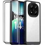 Coque de Protection - E.F.Connection - Xiaomi Redmi Note 14 Pro Plus 5G - avec Bordure Noir - 2 Vitres