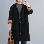 Naiste mantel &uuml;lem&otilde;&otilde;duline puuvillane talvine paksendatud vabaaja &uuml;lem&otilde;&otilde;duline kahekihiline tuulejakk k&otilde;rge kraega jakk M must