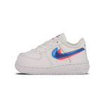 Nike Air Force 1 LV8 KSA TD 3D Prillidega Beebi Tossud Valge Sinine-Hero Bright-Crimson CJ7161-100 26