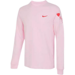 Nike S&otilde;brap&auml;eva Seeria &Uuml;hev&auml;rviline &Uuml;mmarguse Kaelusega Vabaaja Pikkade Varrukatega T-s&auml;rk Meeste Topid Vaht-Roosa FV3994-663 XXL