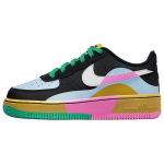 Nike Air Force 1 LV8 2 GS Tantsu Laste Tossud Mitmev&auml;rviline Must Light-Armoury-Blue FJ3288-001 38.5