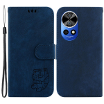 For Huawei nova 12 Pro 5G/12 Ultra 5G Wallet Case Little Tiger Imprint Leather Phone Cover Green