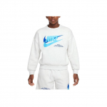Nike Sportswear Icon Fleece Kirjalogo Prindiga &Uuml;mmarguse Kaelusega Pikkade Varrukatega Huppar Laste huppar Kask-Hall DX5140-051 S