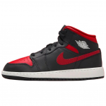 Air Jordan 1 Mid Bred Twist Unisex tossud Must Varsity-Punane Summit-Valge DQ8426-067 45