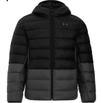 Under Armour Echo Mugav Kapuutsiga Pikkade Varrukatega T&otilde;mblukuga Soe Veekindel Jope Meeste Jope Must 1385840-001 XL