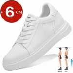 Moodsad K&otilde;rgetasemelised Nahast Meeste Liftikingad Pehmed Trendikad &Auml;ri 6CM N&auml;htamatu K&otilde;rgusekasvuga Tennised Moodsad Spordijalatsid Zapatillas Hombre 37 valge