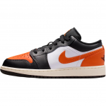 Air Jordan 1 Low GS Shattered Backboard 2.0 Laste tossud Oranž Must Valge 553560-081 36