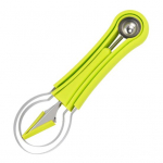 Roostevaba terasest puuviljapallilusikas 4-in-1 meloni pallilusikas nikerdust&ouml;&ouml;riistad arbuusi, kantalupi jaoks n&otilde;udepesumasinas pestav k&ouml;&ouml;gividin roheline