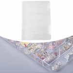 Press on Nail Storage Box Case Compact Empty Art Display Organizer Container small
