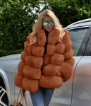 Naiste mood Fox karusnahast jope ZZ XXXXL oranž