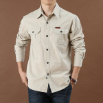 Suured meeste pikkade varrukatega s&auml;rk, &uuml;hev&auml;rvilised meeste vabaaja kombinesoonid, meeste s&auml;rk 6XL armee roheline v&auml;rv