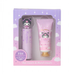 Sanrio Huulekreem K&auml;tekreem Vanus 15 ja 037621 & Komplekt, Kuromi, &Uuml;les,
