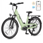 Elektrijalgratas Vitilan L5 26 500W Mootor City Ebike 48V 15AH Maksimaalne S&otilde;iduulatus 90km Kandev&otilde;ime 150KG Rakenduse &Uuml;hendus 48V 15AH roheline