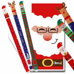 Generisch Kustutatav pliiatsikomplekt Christmas Special Edition 3 Pens Perfect Cute 1 ml t&auml;idis One Size