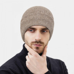 Zhen Yueqi Warm Fleece-Lined Wool Knit Beanie One Size