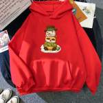 M&auml;nguprojekt Zomboid Spiffo pesukaru kapuutsiga dressipluusid Streetwear Vabaaja Naiste/Meeste kapuutsiga dressipluusid taskuga Multikas Kawaii pulloverid S