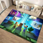 Stiilne 3D M-C Pikselkunsti Vaip Elutuba Magamistuba Vaip Lihtsalt Puhastatav Vaip Vastupidav Mugav Diivani Tooli Kodu Dekoor 120*160cm